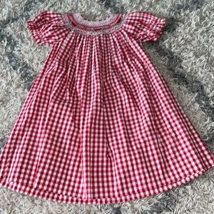 🍉Rosalina watermelon smocked dress